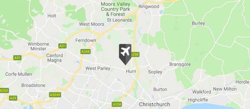 Bournemouth Airport map