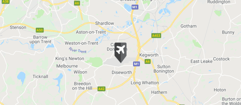 East Midlands Airport map
