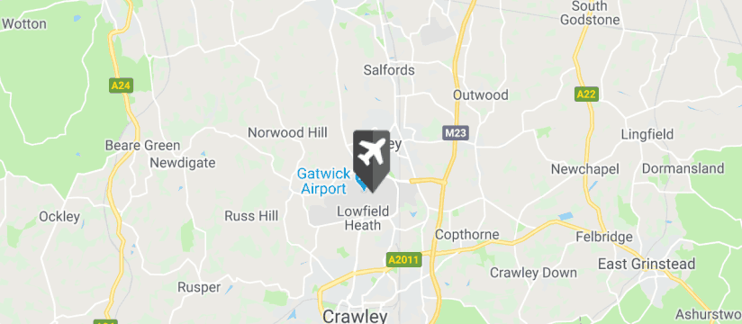 Gatwick Airport map