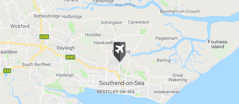 Southend Airport map