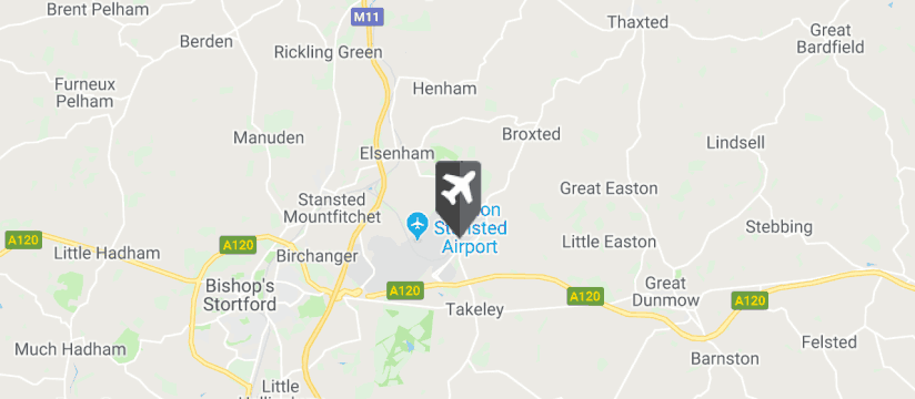 Stansted Airport map