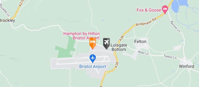 Hampton by Hilton, Bristol Airport map