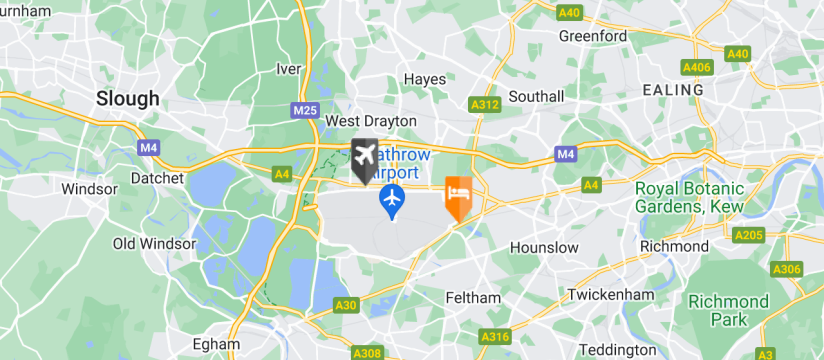 Hilton Garden Inn, Heathrow Airport map