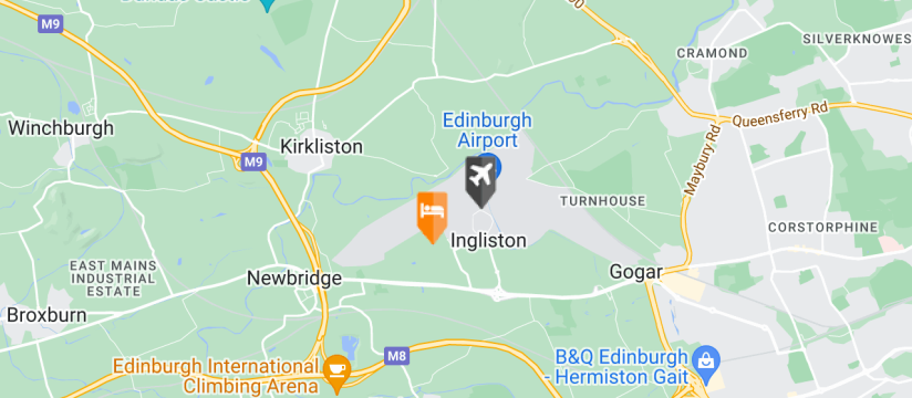 Holiday Inn Express, Edinburgh Airport map