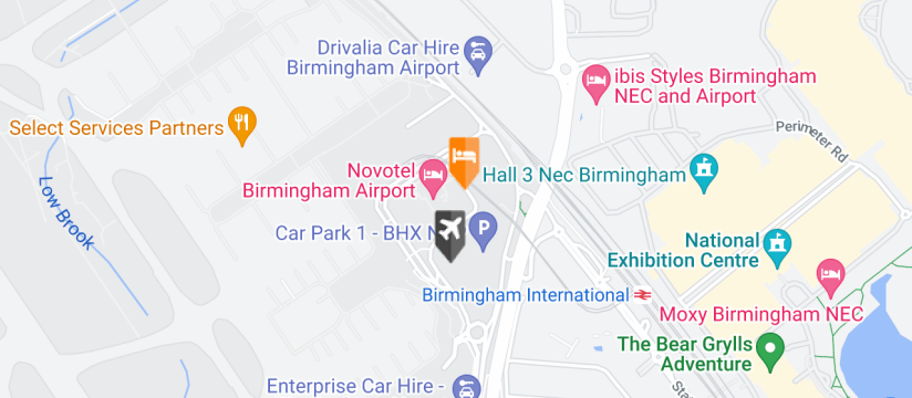 Ibis, Birmingham Airport map