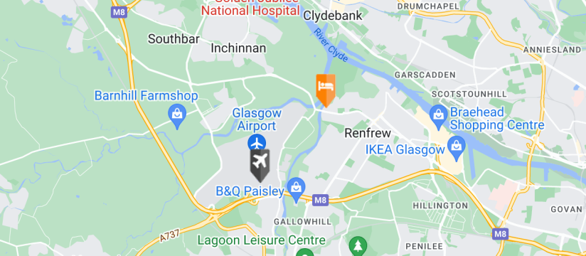 Normandy Hotel, Glasgow International Airport map