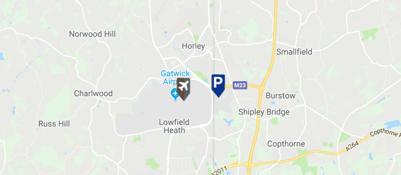 Ace Meet & Greet , Gatwick Airport map