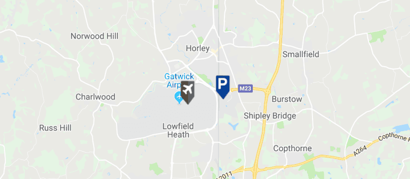 APH Meet & Greet, Gatwick Airport map