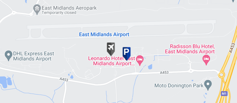 East Midlands Airport Short Stay 1, East Midlands Airport map
