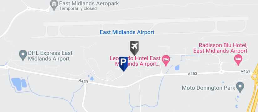 East Midlands Airport Short Stay 3, East Midlands Airport map