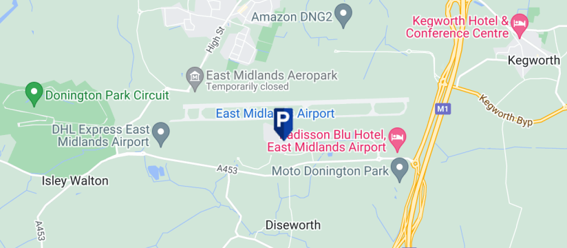 Meet & Greet, East Midlands Airport map