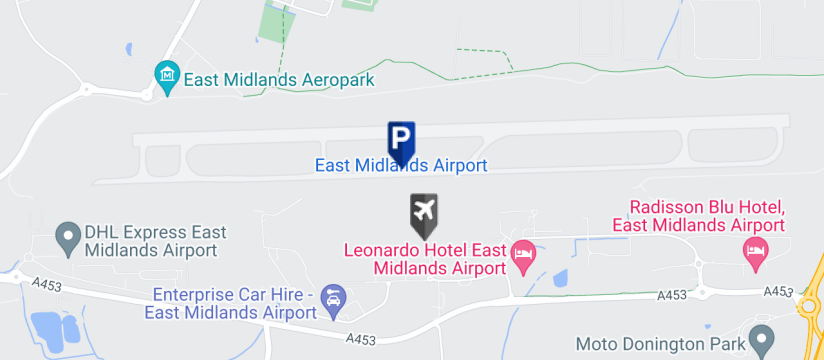 Midlands Parking Meet & Greet, East Midlands Airport map