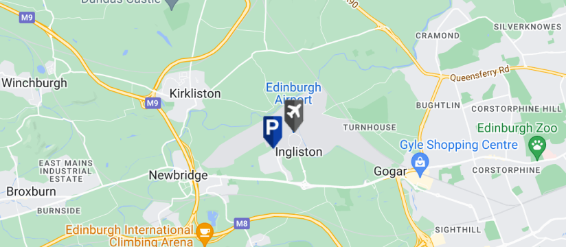 Secure Airparks Electric Bay, Edinburgh Airport map