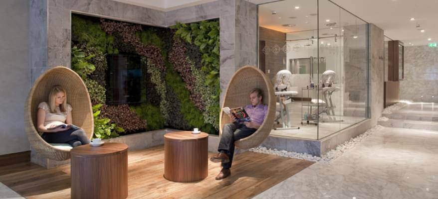No1 Lounge Terminal 3 Heathrow Airport Hanging Baskets 1