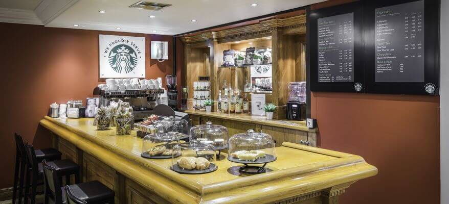 Holiday Inn Glasgow International Airport Starbucks Bar