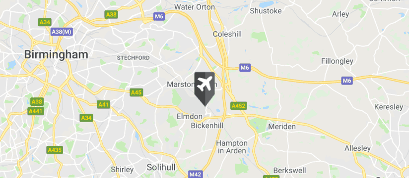 Birmingham Airport map