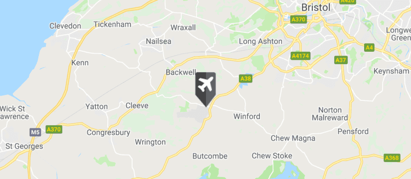 Bristol Airport map