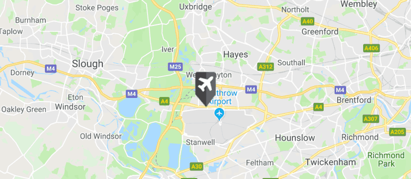 Heathrow Airport map