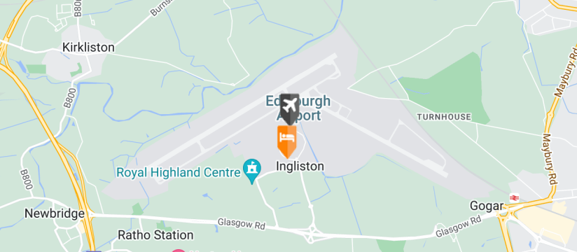 Hampton by Hilton Edinburgh Airport, Edinburgh Airport map