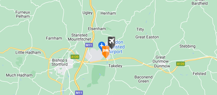 Holiday Inn Express, Stansted Airport map
