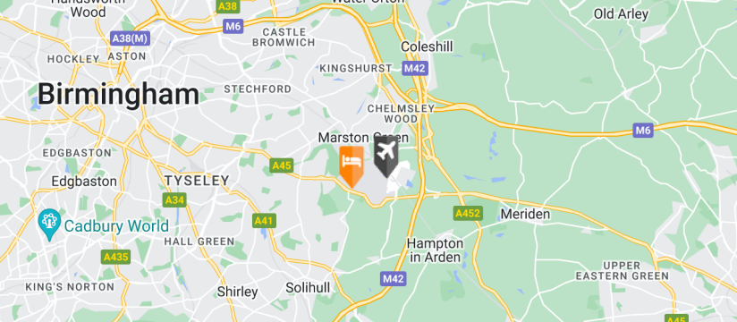 Holiday Inn NEC, Birmingham Airport map