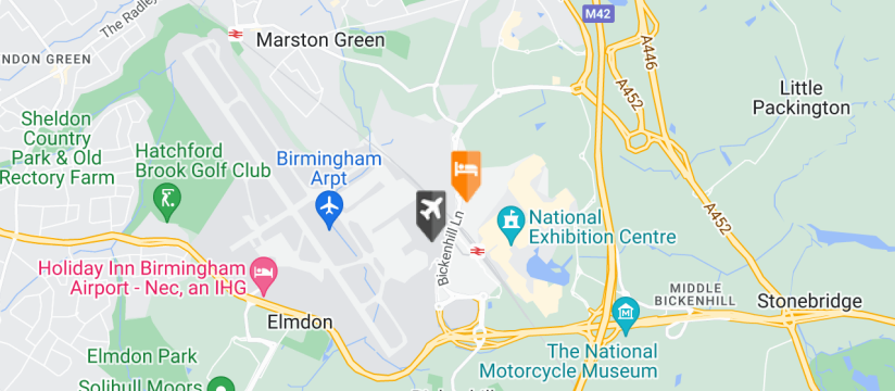 IBIS Styles Birmingham NEC, Birmingham Airport map