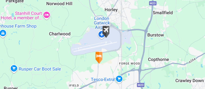 IBIS Styles, Gatwick Airport map