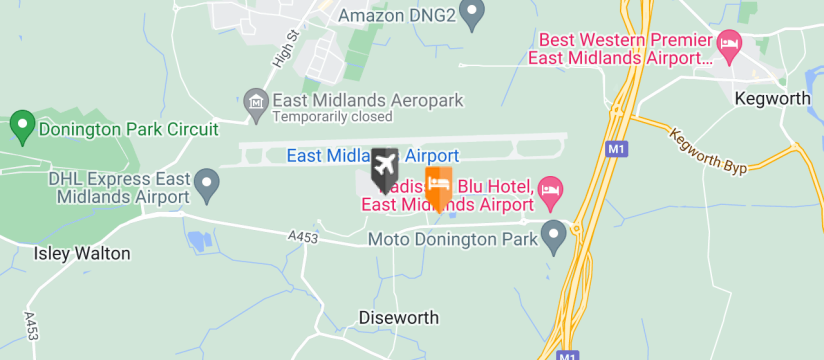 Leonardo Hotel East Midlands Airport, East Midlands Airport map