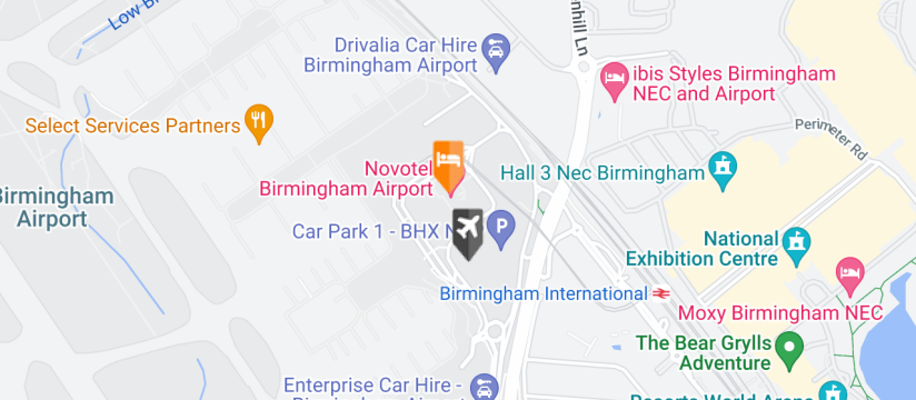 Novotel Birmingham Airport Map 