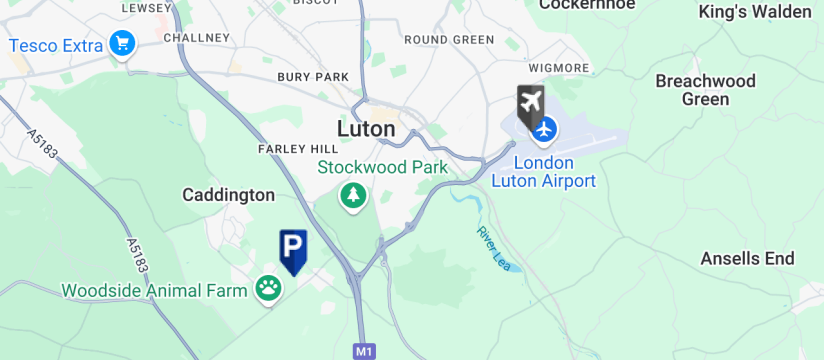 APH Charge & Go, Luton Airport map