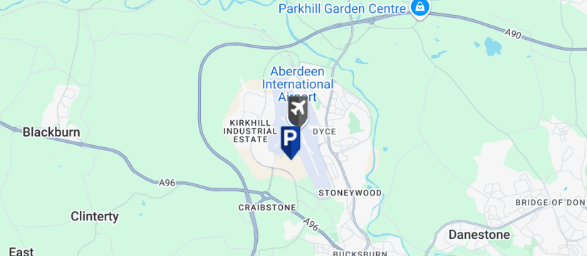 APH Express Charge & Go, Aberdeen Airport map