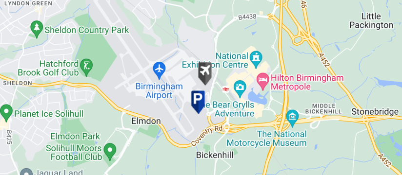 Birmingham Airport Car Park 5 Book Online Cheap BHX Carpark 5 APH   Birmingham Airport Car Park 5 Birmingham Airport Map 