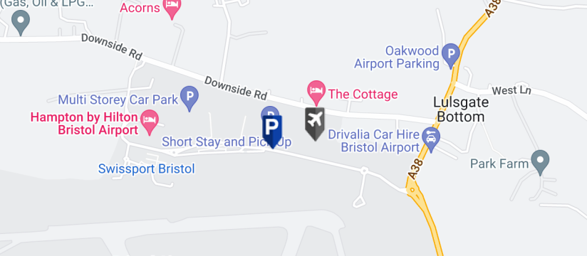 Bristol Airport Long Stay Parking, Bristol Airport map