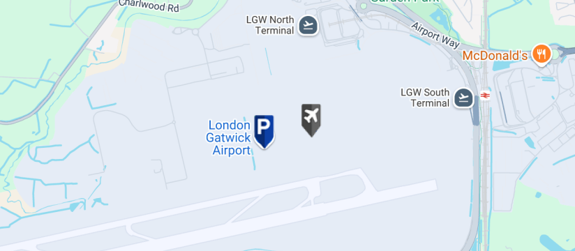 Bubble Meet & Greet, Gatwick Airport map