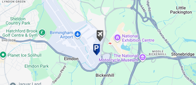 Car Park 5, Birmingham Airport map