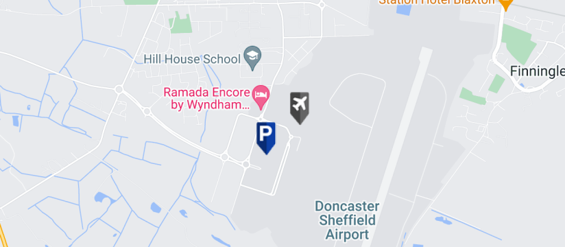 Doncaster Airport Meet & Greet, Doncaster Sheffield Airport map