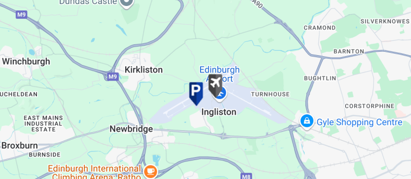 Drop & Go, Edinburgh Airport map