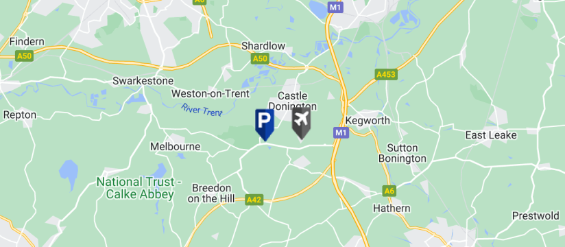 East Midlands Airport JetParks 1, East Midlands Airport map