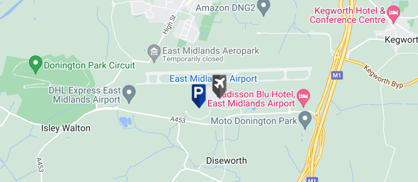 East Midlands Airport Long Stay 2, East Midlands Airport map