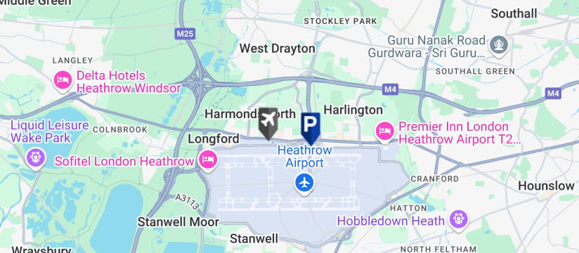 Edward Lloyd Meet & Greet, Heathrow Airport map