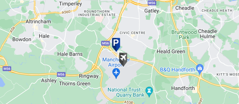 JetParks 1 , Manchester Airport map