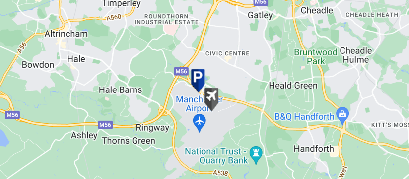 Manchester Airport Multi-Storey Terminal 2 East, Manchester Airport map