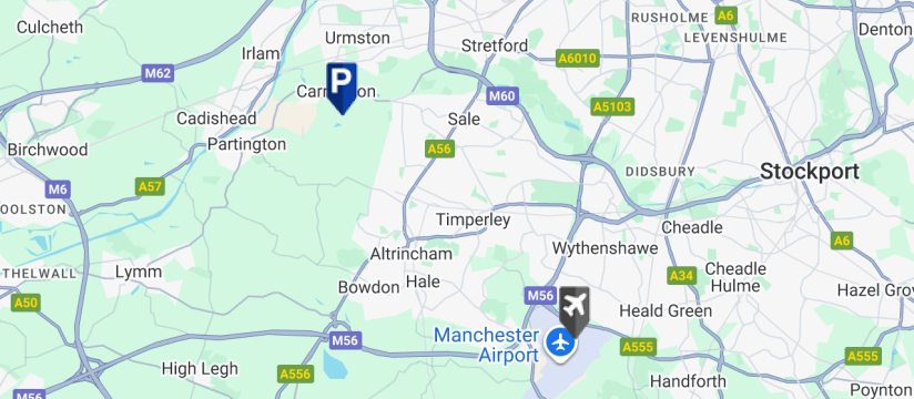 Maple Park & Ride , Manchester Airport map