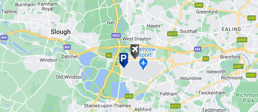 Maple Parking Business Meet and Greet T5, Heathrow Airport map