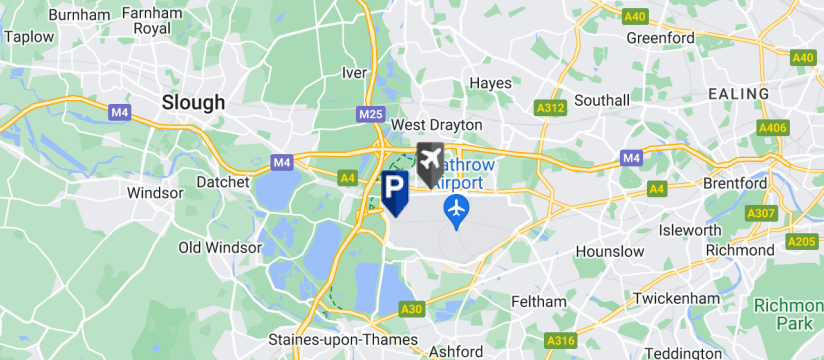 Maple Parking Meet and Greet T5, Heathrow Airport map