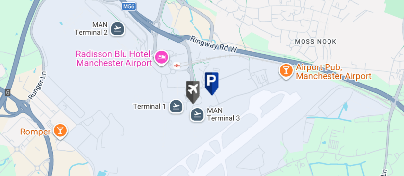 Multi-Storey Terminal 3 - P14, Manchester Airport map