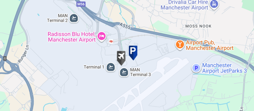 Multi-Storey Terminal 3, Manchester Airport map