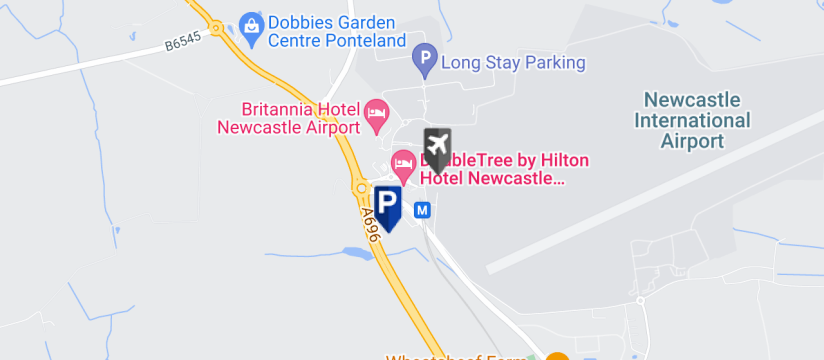 Newcastle Airport Park And Fly Parking  Newcastle Airport Map 