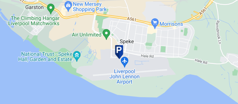 Park Smart, Liverpool John Lennon Airport map