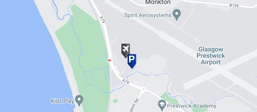 Prestwick Airport Car Park 2, Glasgow Prestwick Airport map